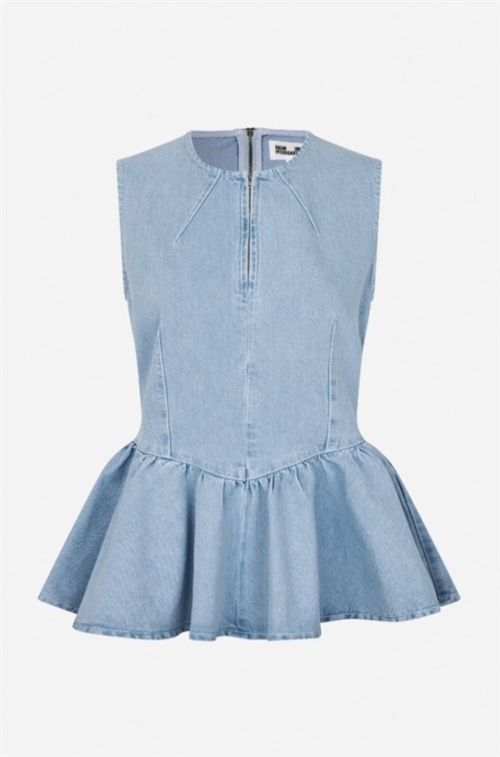 BAUM UND PFERDGARTEN MERJA BLOUSE LIGHT DENIM RINSE